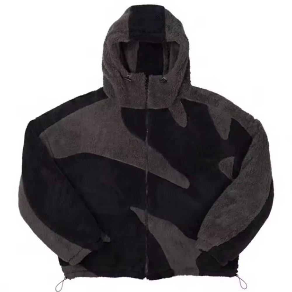 Yeezy Black and Gray Zip Up Sweater